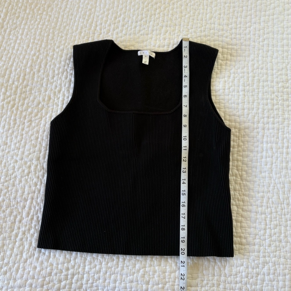 Black Ribbed Top - Picture 2 of 8